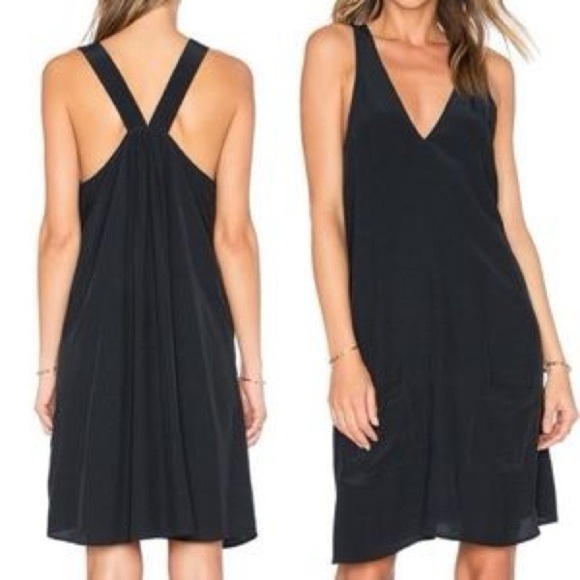 Anthropologie Soft Joie Kaylan Black Overall Dress size XS - Picture 1 of 6